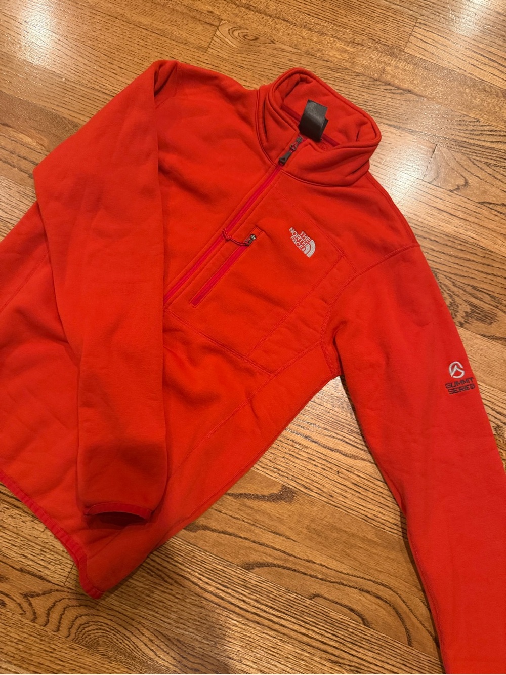 The North Face Red Half-Zip Fleece Pullover